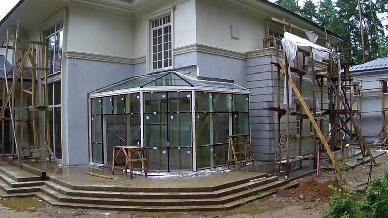 Installation of a winter garden