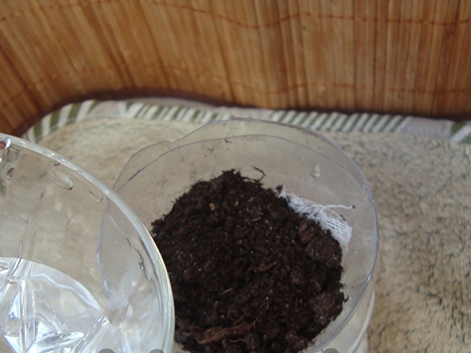 Pour water