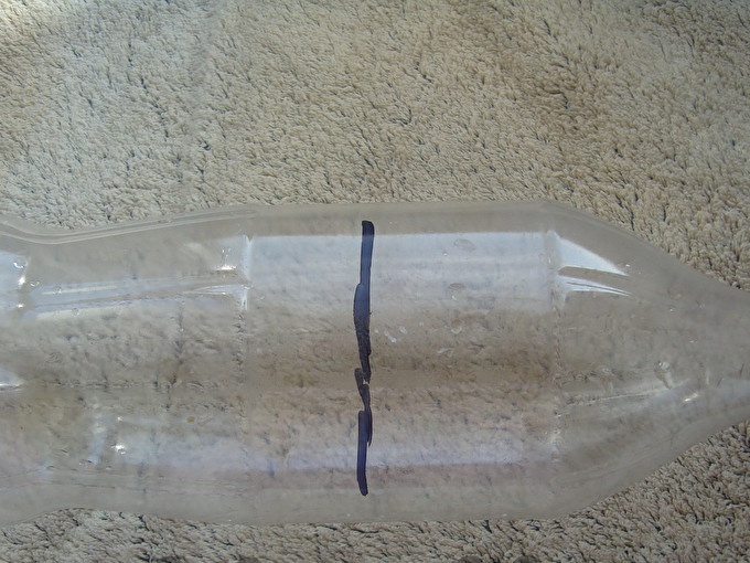 Mark the cut with a marker.