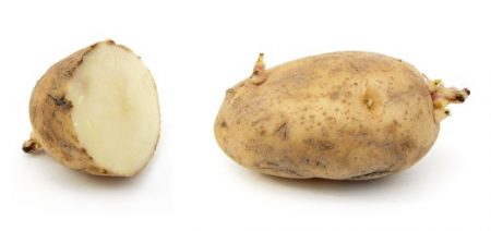 chopped potatoes