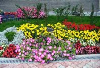 making flower beds at the cottage with your own hands