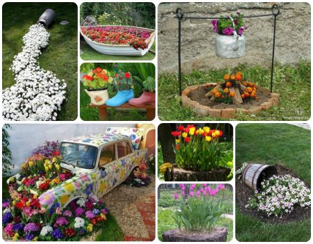 Beautiful flower beds from perennials with their own hands