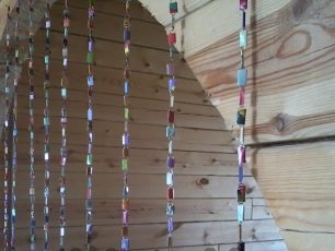 DIY curtains from paper clips