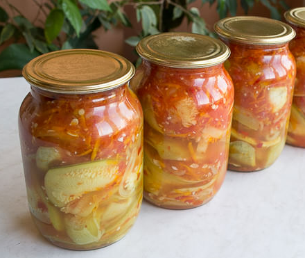 Teschin language from zucchini for the winter, recipes with photos step by step