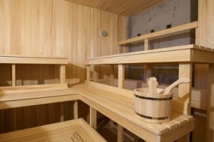Bath layout, washing and steam room separately