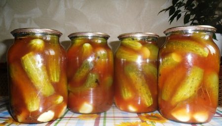 Cucumbers in tomato