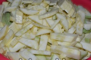 Sliced zucchini