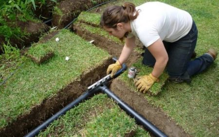 underground irrigation installation process