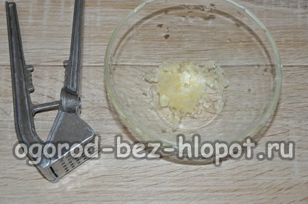 grated garlic