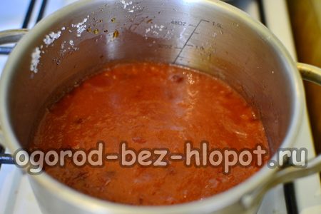 Blending boiled fruits