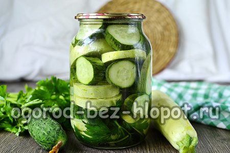 jar of pickled vegetables