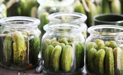Cucumbers in banks