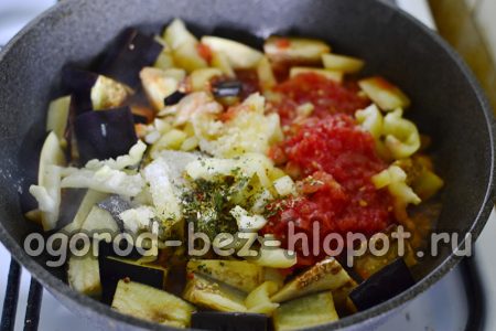 adding pepper and garlic