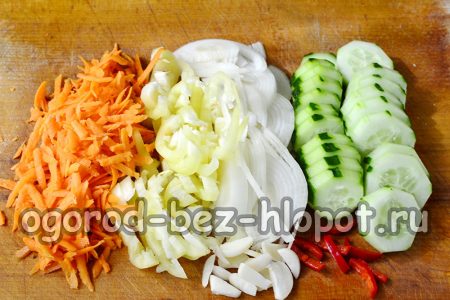 cutting vegetables
