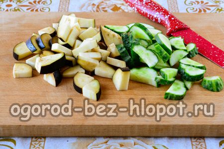 Eggplant and Cucumber