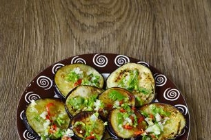 connect eggplant to dressing
