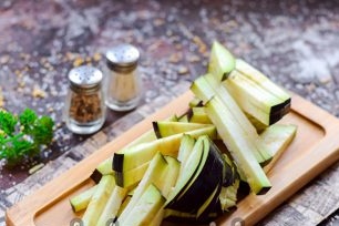 cut eggplant