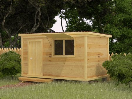wooden change house