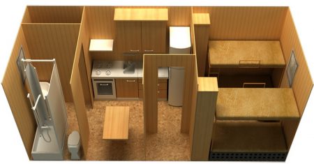 layout in the cabin