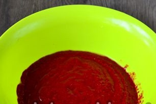 grated raspberries
