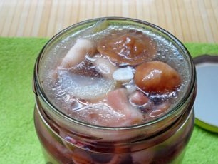 jar of mushrooms
