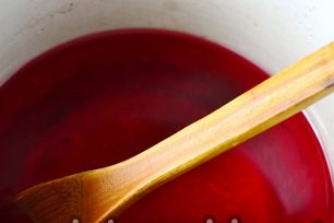 drain the infusion and cook the marinade