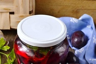 pickled plums are ready