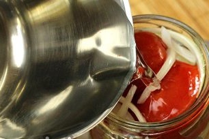 pour boiling water