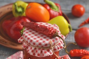 peppers and tomatoes