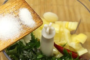 add salt and sugar