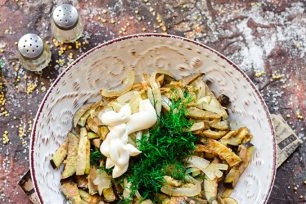 grease salad with mayonnaise