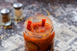 pour into the jar