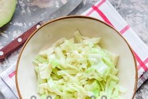 chopped cabbage