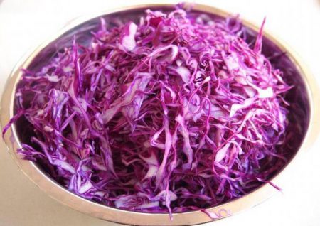 Chop cabbage