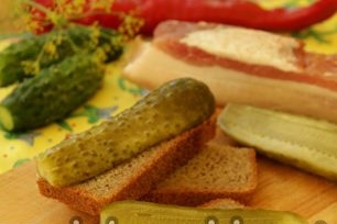Salted cucumbers