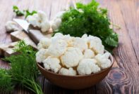 cauliflower on the table