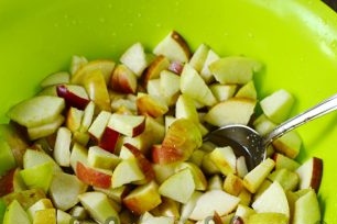 wait for the apples to start juice