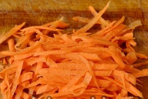 grated carrots