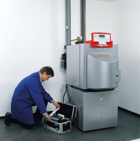 a gas boiler