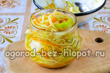 lay out in jars