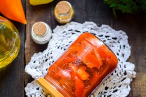 pepper dough with tomato paste