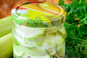 pickled zucchini for the winter