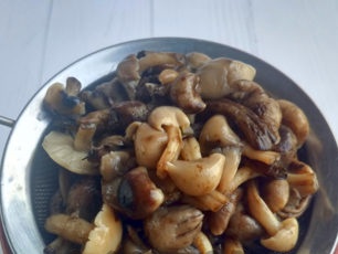 strain the mushrooms