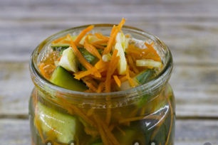 fill cans with salad