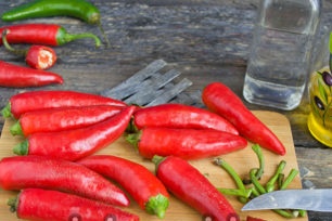 trim peppers and ponytails
