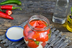 stuff jar of chili and garlic