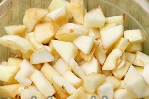 chop apples