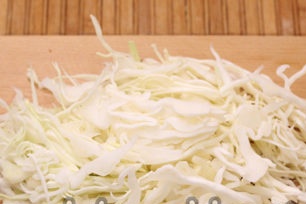 chop cabbage