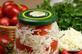 tomatoes with cabbage