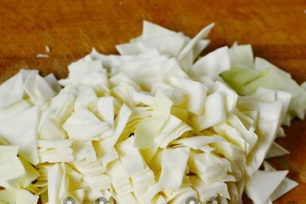 chop cabbage